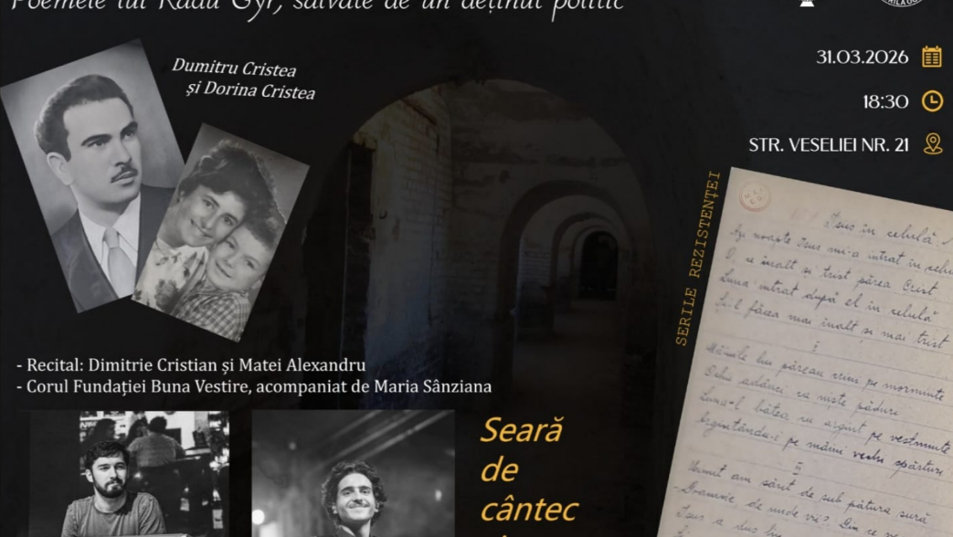 EVENIMENT: 100 ani de temniță pentru poezie. Poemele lui Radu Gyr, salvate de un deținut politic.